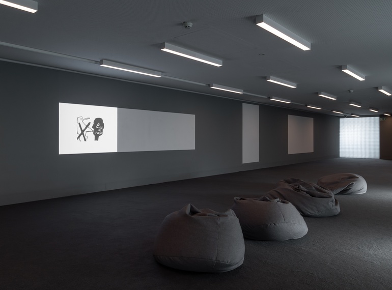 Dexter Sinister: “IDENTITY” as part of the project “Grey Area” at Cukrarna Gallery (MGML/SLO), January 2025.