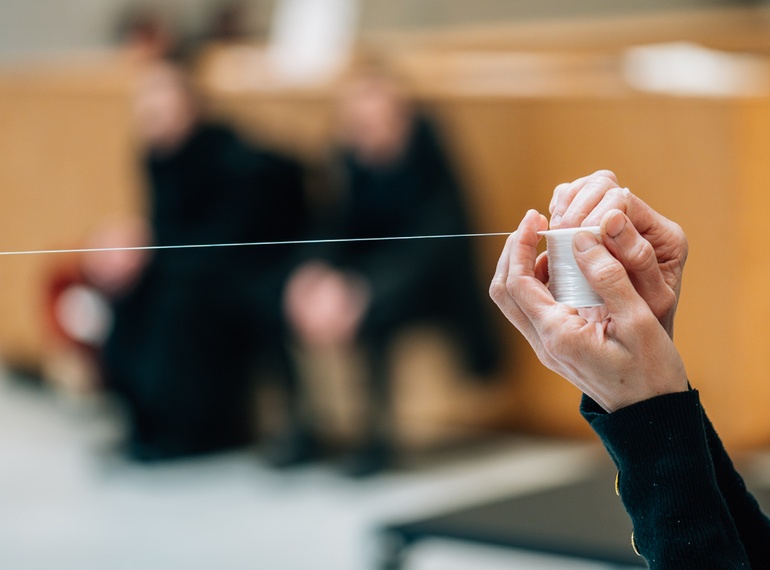 Martine Viale: Untitled (Wanderings), PERFORMATIVA I., Cukrarna Gallery/MGML, 2024.