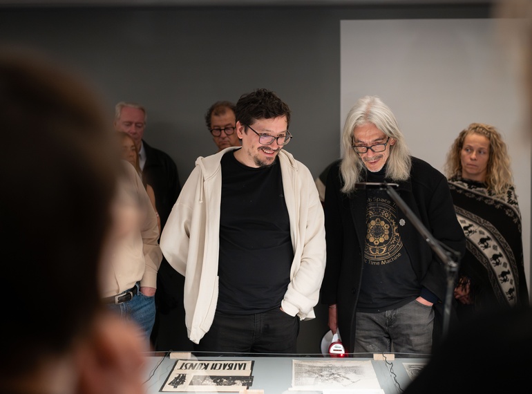 LAIBACH VERBOTEN! skice, matrice, dokumenti, razstava v Sivi coni (MGML, SLO), 2025.