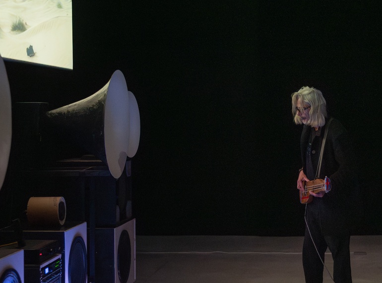 300,000 V.K. & STANGLICZKY–ČADEŽ–BATISTA: “Spekter_Flux”, performances accompanying exhibition "At the Edge of Reason" Cukrarna Gallery / MGML, 16 October 2025.