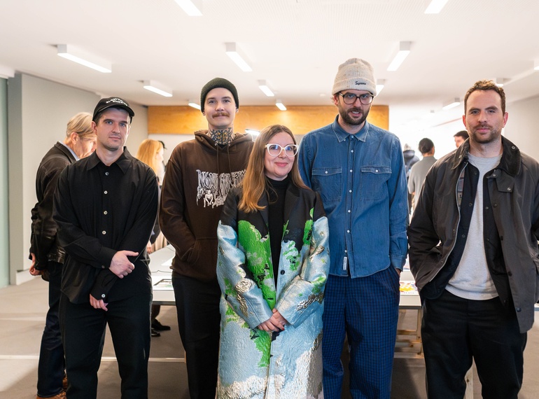 Opening of the pop-up exhibition Riso Paradiso: “Sedmina” within the Grey Area project in the mezzanine of Cukrarna Gallery (MGML/SLO), 17 December 2024.