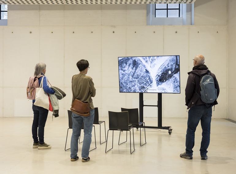 Forensic Architecture, exhibition at the Indigo Festival, Cukrarna / MGML, 10 October 2025.