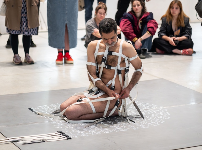 Ali Moini: My Paradoxical Knives, PERFORMATIVA V., Cukrarna Gallery/MGML, 2025.