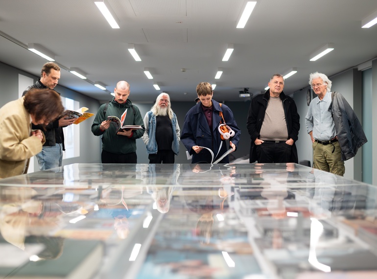 New Collectivism – Books and Catalogues of Visual Art, accompanying programme of the Grey Area project (Cukrarna Gallery/MGML, Slovenia), opening, 22 October 2025.