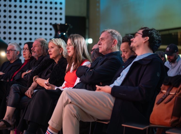 Klaus Biesenbach in conversation with Alenka Gregorič at Cukrarna Gallery, accompanying programme of the exhibition “ART VITAL – 12 Years of the Ulay / Marina Abramović" (MGML, Slovenia), 11. 3. 2026.