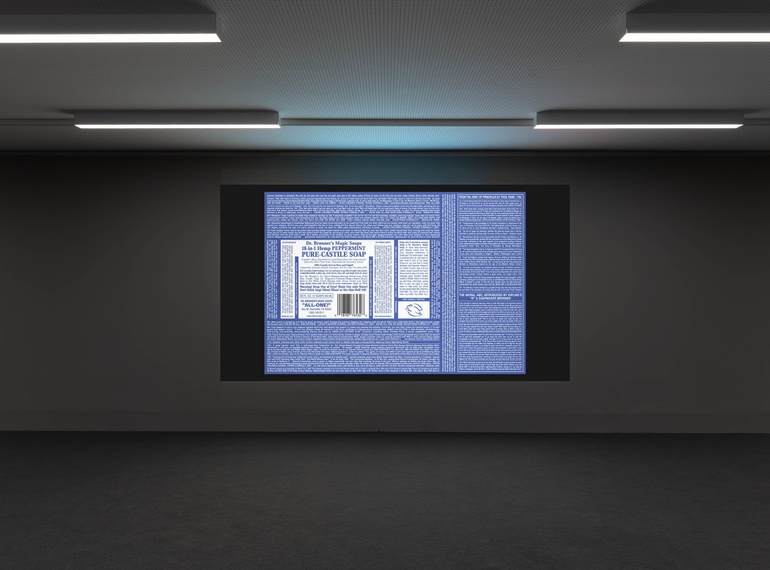 Dexter Sinister: “KCALB YKSIHW” as part of the project “Grey Area” at Cukrarna Gallery (MGML/SLO), October 2024.