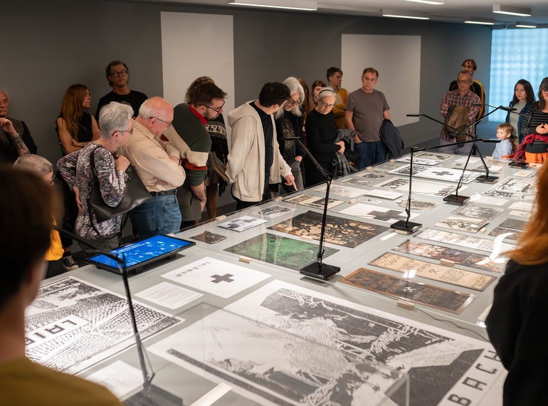 LAIBACH VERBOTEN! skice, matrice, dokumenti, razstava v Sivi coni (MGML, SLO), 2025.