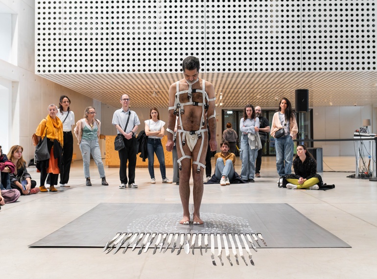 Ali Moini: My Paradoxical Knives, PERFORMATIVA V., Cukrarna Gallery/MGML, 2025.