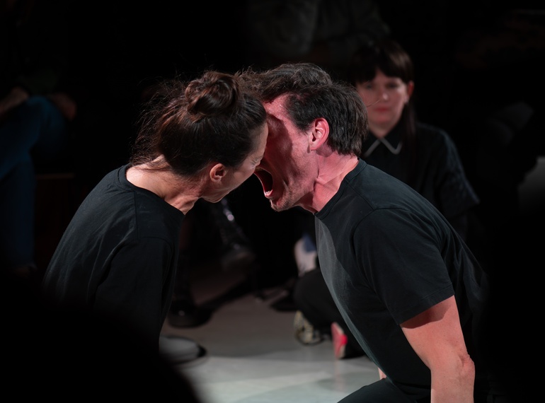 Primož Bezjak & Katarina Stegnar: "AAA-AAA (1978/2026)", program reperformansov ART VITAL – 12 let tandema Ulay / Marina Abramović, Cukrarna / MGML, 8. 3.2026