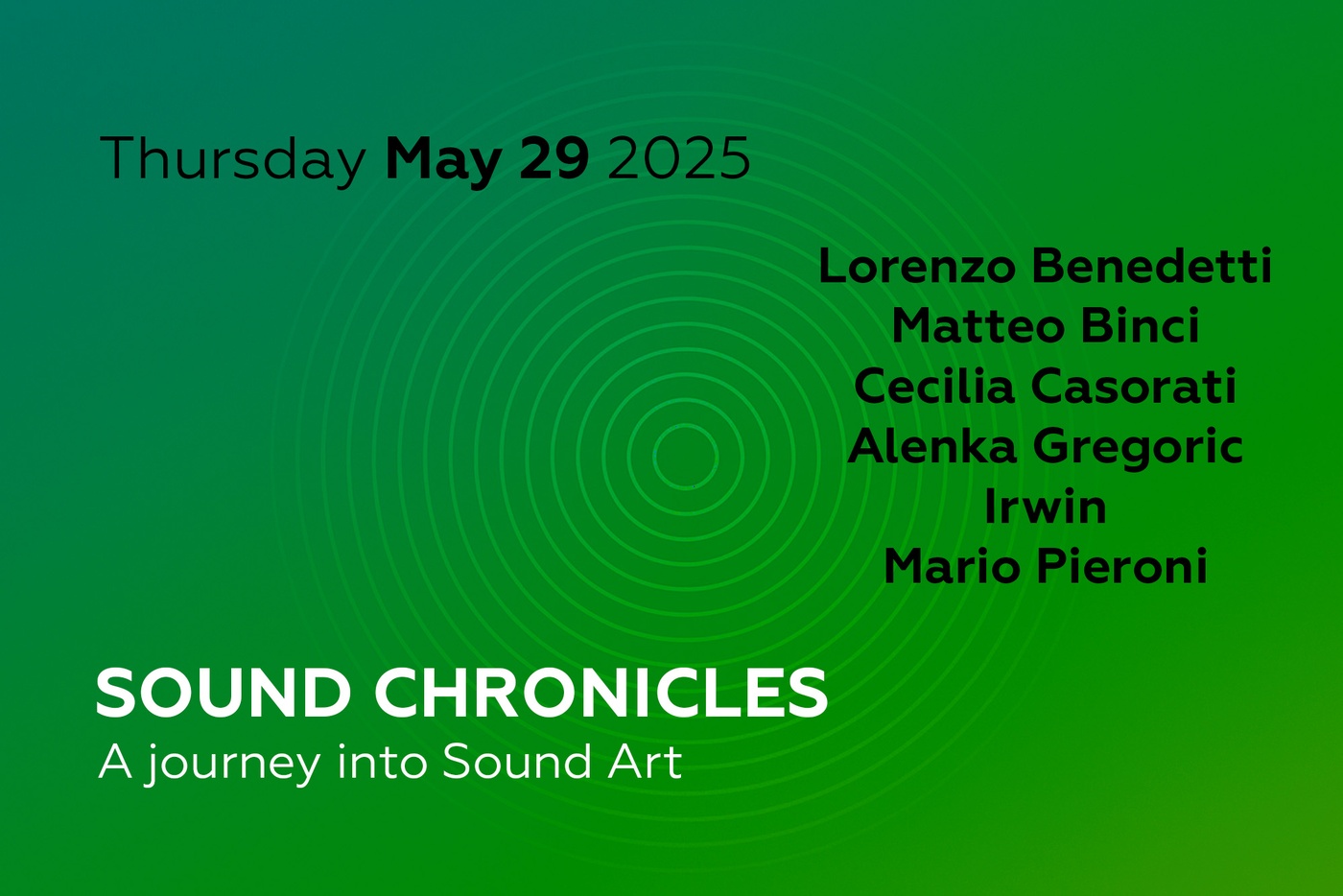 Sound Chronicles: Popotovanje v zvočno umetnost