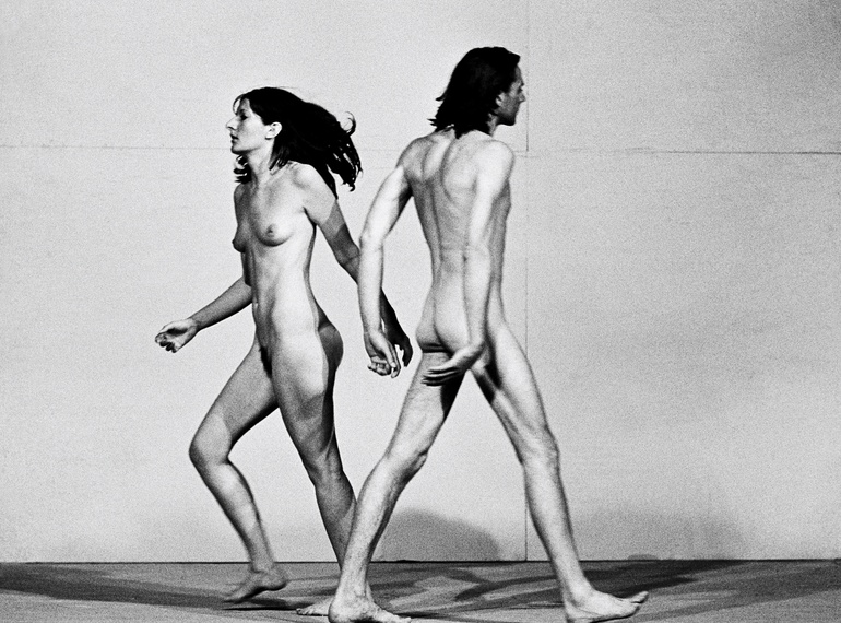 Ulay / Marina Abramović: "Relation in Space", performance (58 minutes). XXXVIII Biennale, Giudecca, Venice July, 1976.