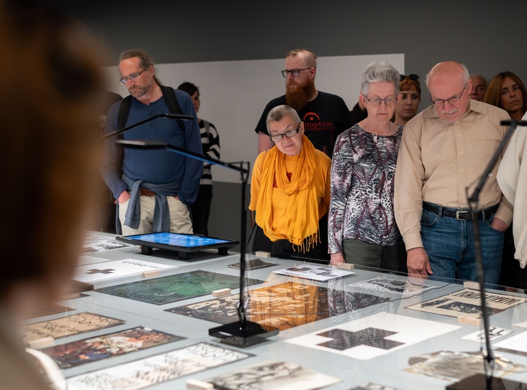 LAIBACH VERBOTEN! skice, matrice, dokumenti, razstava v Sivi coni (MGML, SLO), 2025.