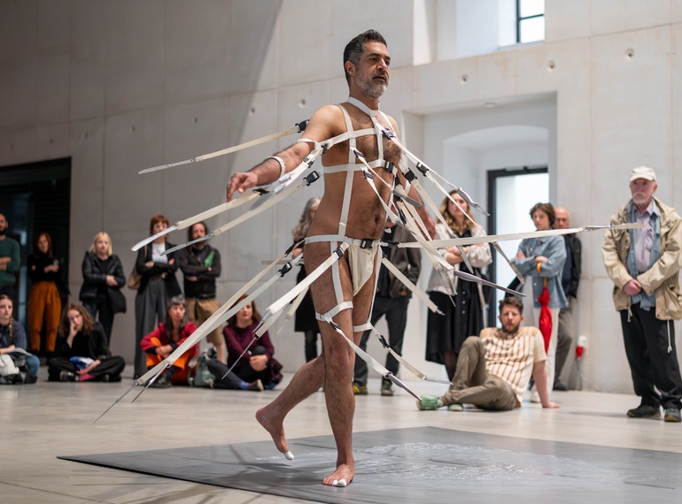 Ali Moini: My Paradoxical Knives, PERFORMATIVA V., Cukrarna Gallery/MGML, 2025.