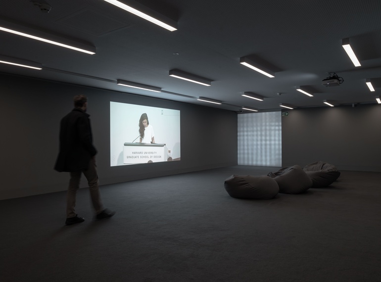 Virgil Abloh: “INSERT COMPLICATED TITLE HERE” as part of the project “Grey Area” at Cukrarna Gallery (MGML/SLO), November 2024.