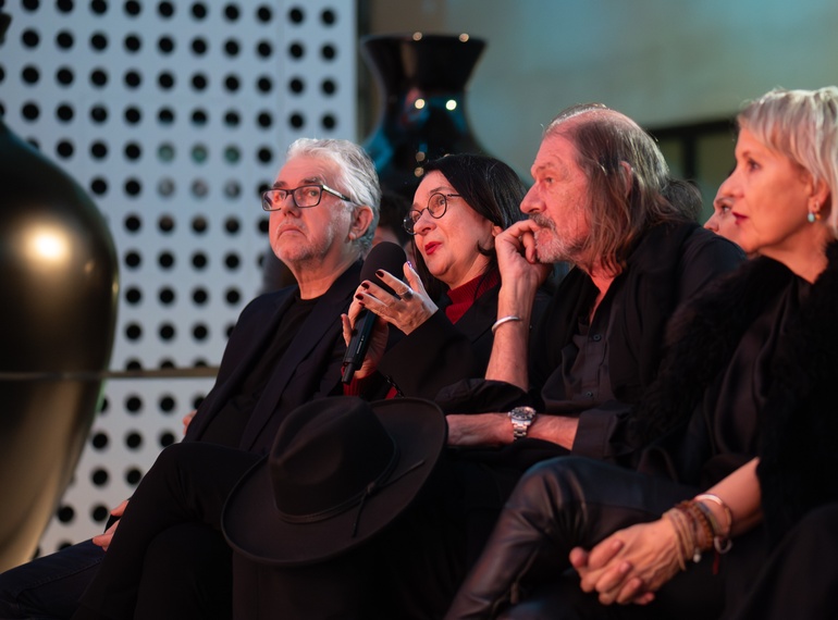 Klaus Biesenbach in conversation with Alenka Gregorič at Cukrarna Gallery, accompanying programme of the exhibition “ART VITAL – 12 Years of the Ulay / Marina Abramović" (MGML, Slovenia), 11. 3. 2026.